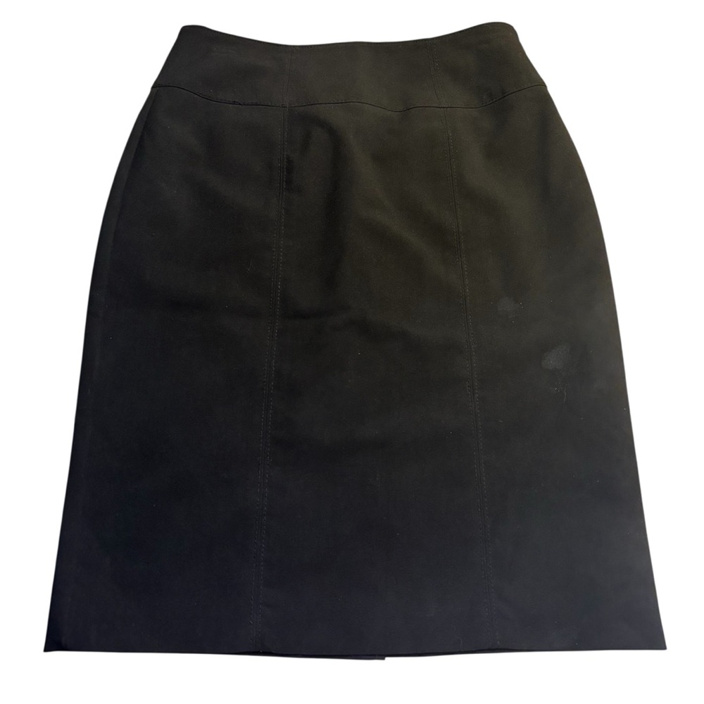 Worthington Skirt Size 2 Black Pencil Skirt Midi Knee-Length Lined Back Zipper